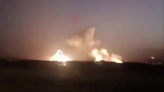 IRGC Base Near Zanjan,Iran Lit Up by Israeli Airstrikes
