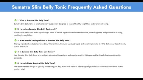 🔴 SUMATRA SLIM BELLY 🔴((Beware !!) Sumatra Slim Belly Tonic Review 2025 – sumatra tonic Weight Loss