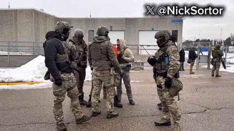 STUNNED, a group of federal agents SPRINTED at a rioter who threw something