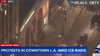 Definitely NOT a 'peaceful protest'!