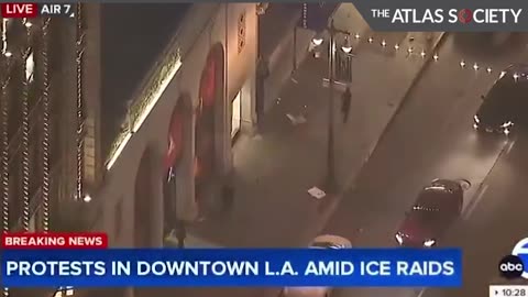 Definitely NOT a 'peaceful protest'!