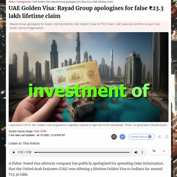 Indians Can Now Get Dubai Golden Visa in ₹23 Lakh? Full Reality!