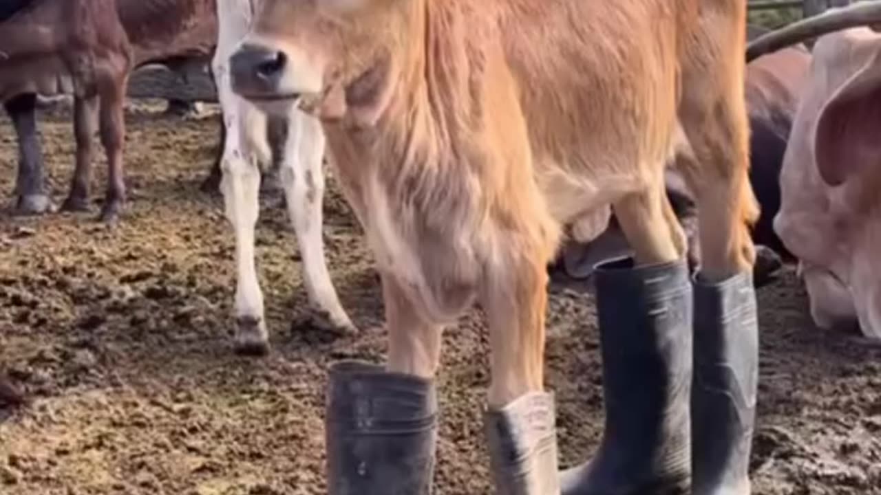 The Coolest Calf in Town: Boots On, Hat Ready!