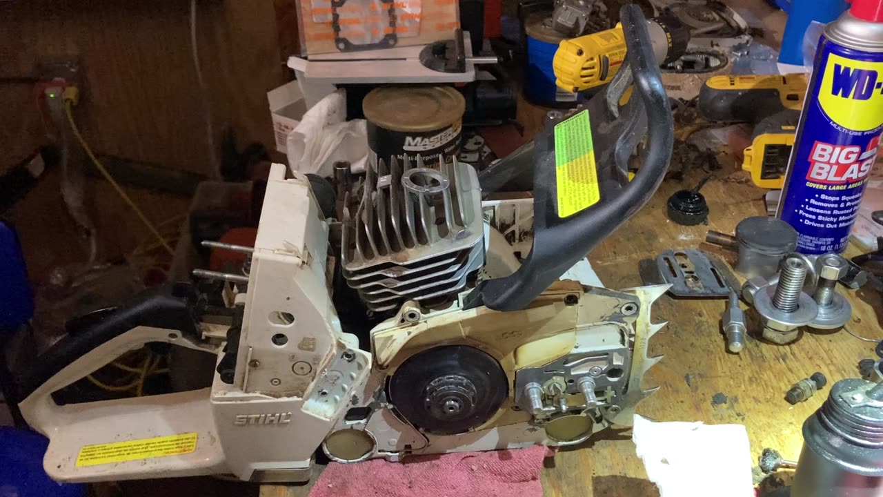 STIHL MS460 chain brake and tank handle