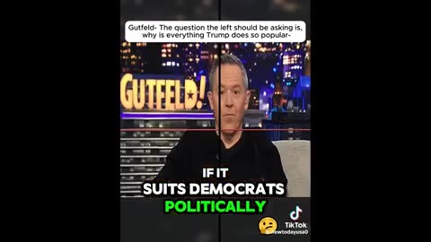 Gutfeld in so many words - "you can't just tell the people, you must show them"..