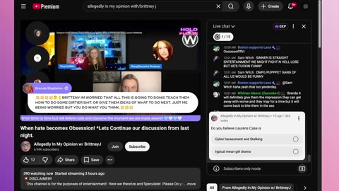 10-19 When hate becomes Obsession! *Lets Continue our discussion from last night.