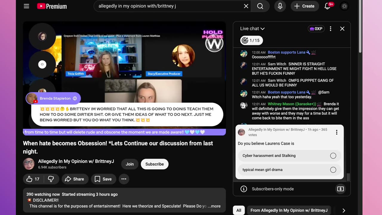 10-19 When hate becomes Obsession! *Lets Continue our discussion from last night.