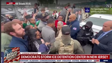 Democrats storm ice facility proof they hate Americans never vote Democrat