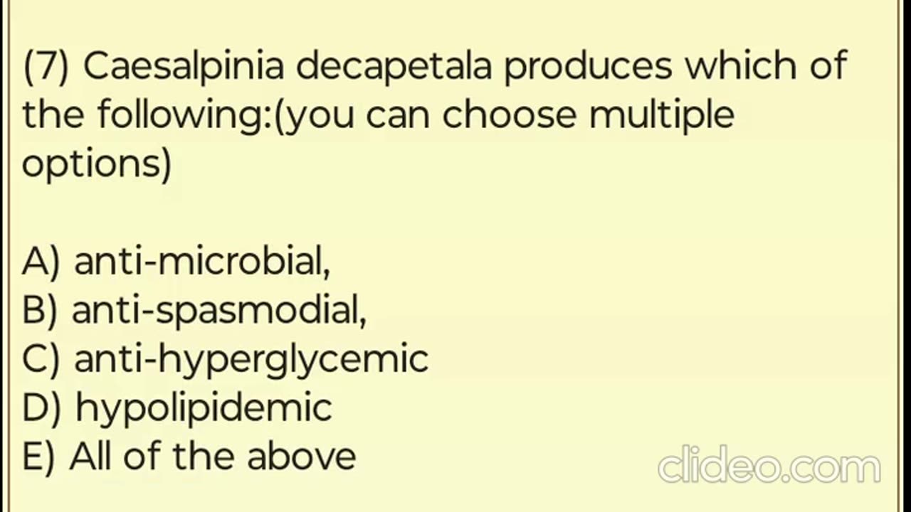 Caesalpinia decapetala Quiz. Test your knowledge!