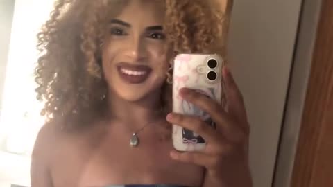 The smile of strong tgirl