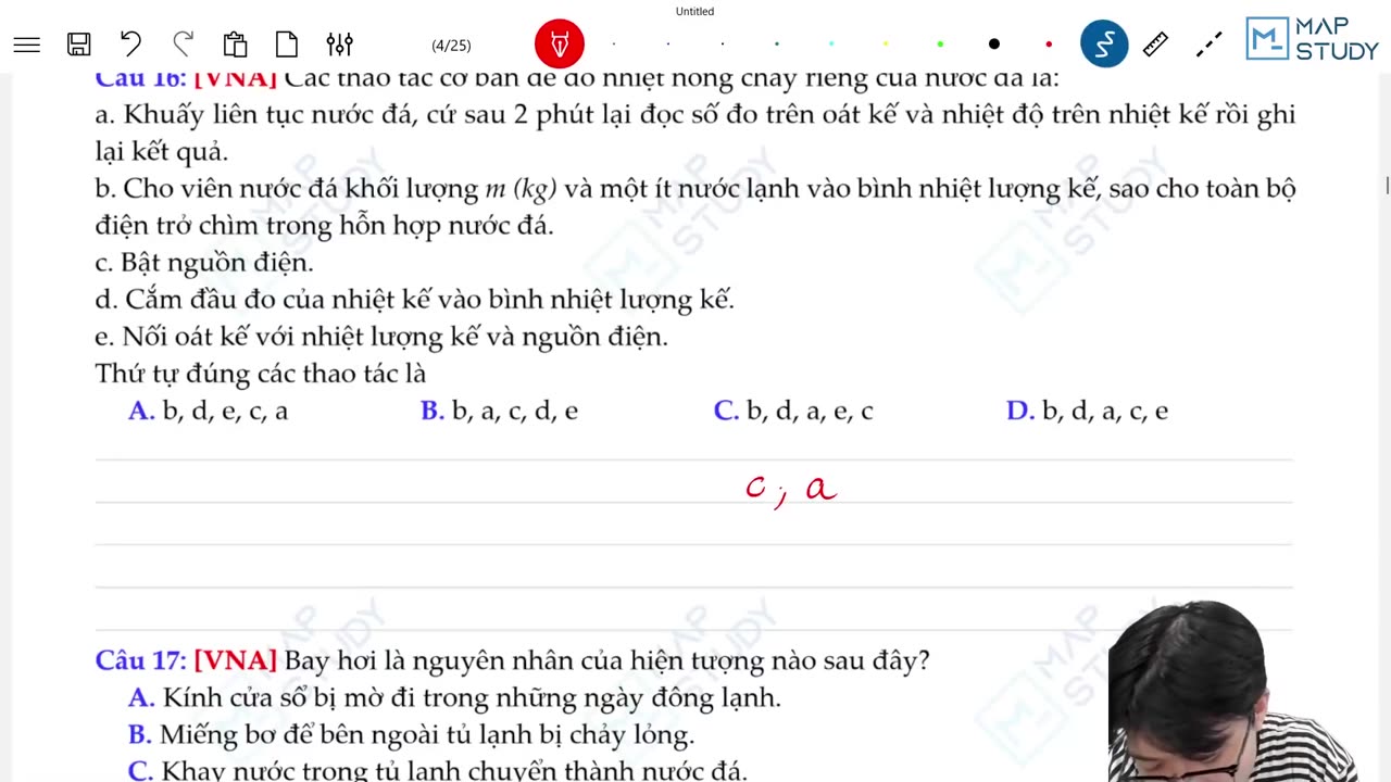 Buổi 8 1 100 Câu trắc nghiệm Nhiệt Học Câu 1 25