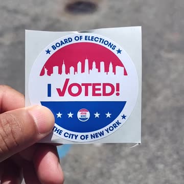 Polls are open until 9 PM in New York City.