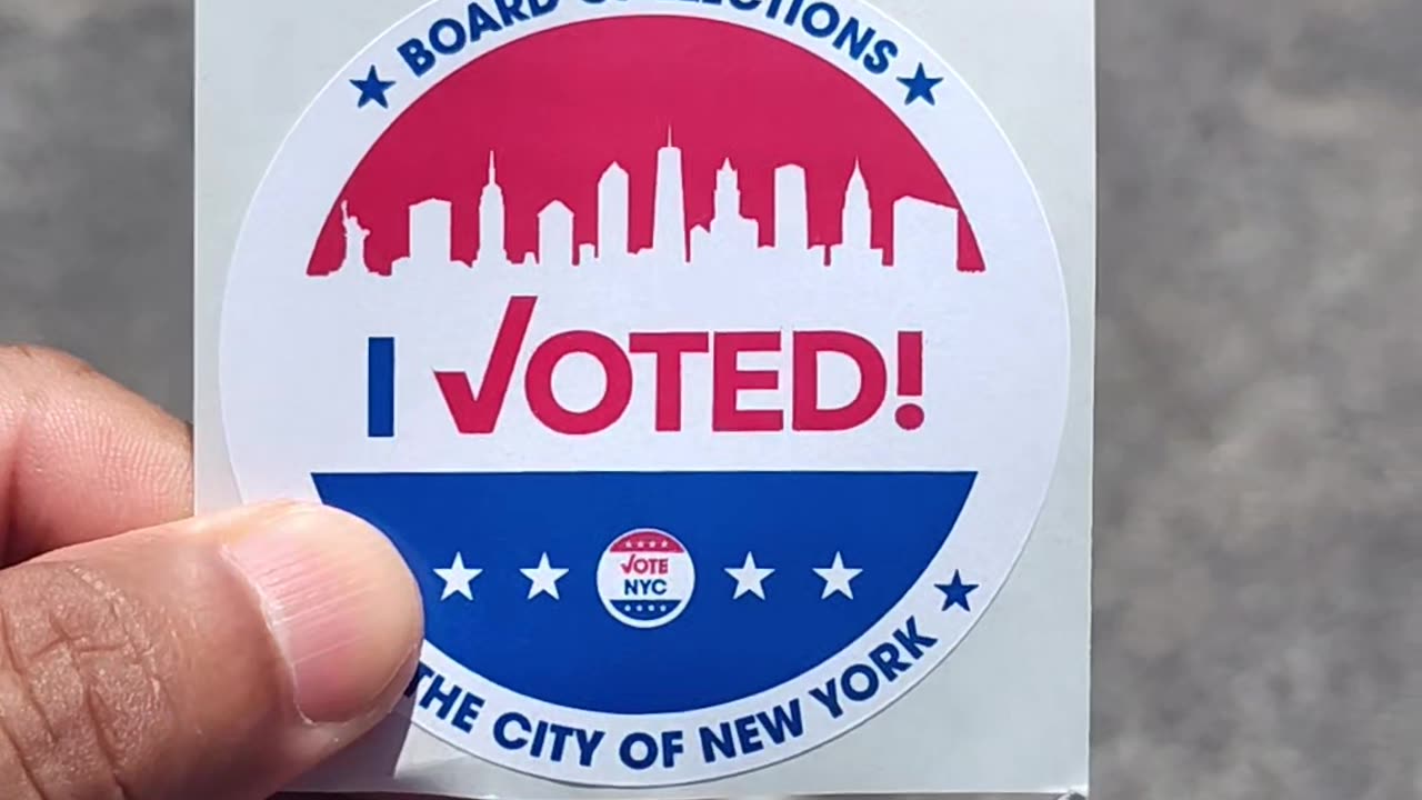 Polls are open until 9 PM in New York City.