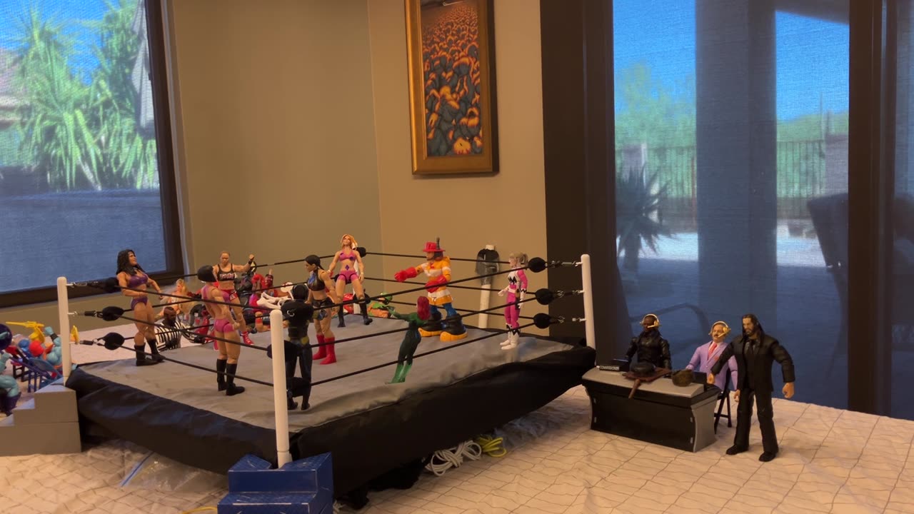 Action figure wrestling blackout episode one season three