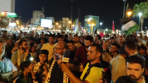 مسيرة شعبية بطنجة دعما لفلسطين ومن أجل وقف الإبادة الجماعية 18 08 2025 المناضل دحمان الصياد