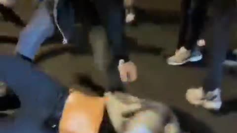 Brutal Knockout in Albany Street Brawl Caught on Camera‼️