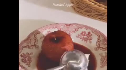 Poached Apple