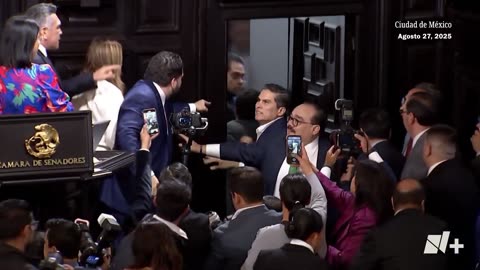 Mexican Senators get in to shoving over U.S. military targeting criminal drug cartels