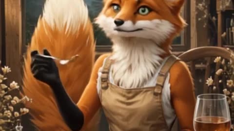 FOX EATING MEET