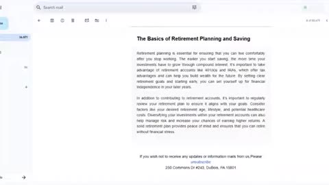 The Basics of Retirement Planning and Saving