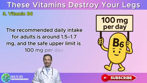 SENIORS, The 5 WORST Vitamins That WEAKEN Your Legs After 60
