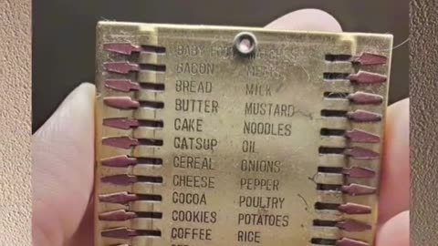 Reusable grocery list from the 1940s
