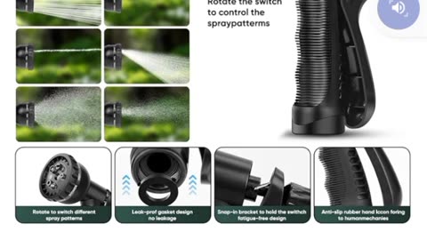 Garden Hose 100FT, Non-Expanding, Lightweight, Leak-Proof