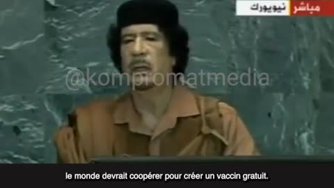 Big Pharma per principianti – Gheddafi diceva così: "È un business. I virus ....