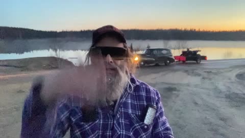 Drone Fun on a Sunken Machine in the Lake May 11 2025