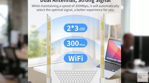 2025 Fastest WiFi Extender Signal Booster - Coverage Up to 9999 sq. ft, Easy Set