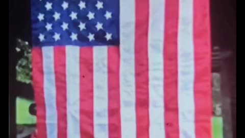 911 tribute...a flag from a friend 🇺🇸🦨