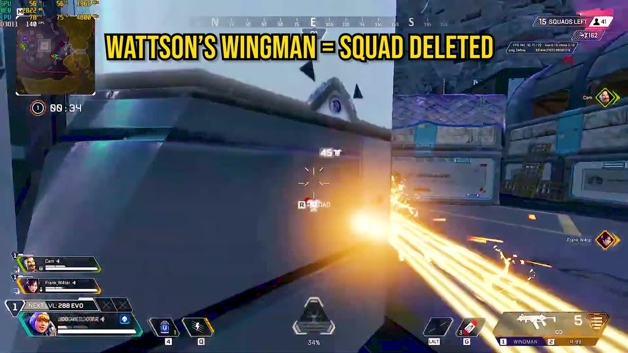 Apex Legends Wattson Wingman Squad Wipe | Broken Moon 2025
