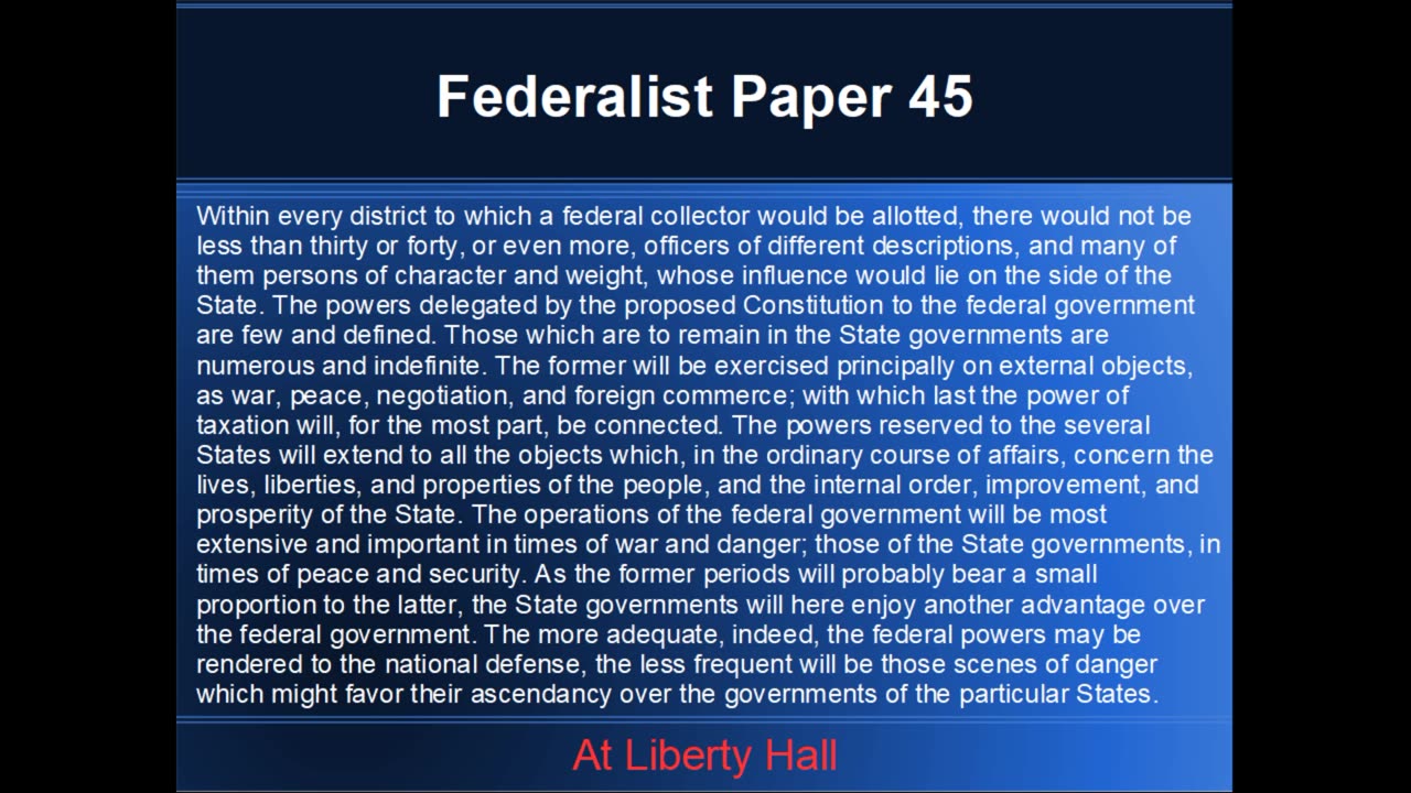 Introduction to the Constitution, Class 17, by the Grumpy Old Vet