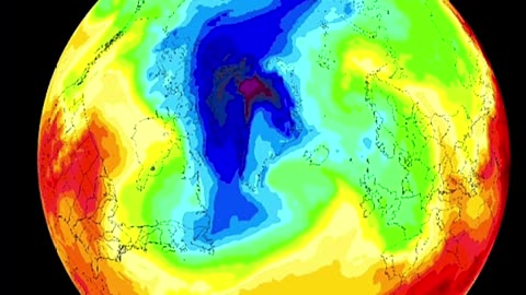 A build-up of cold air is underway across the Arctic