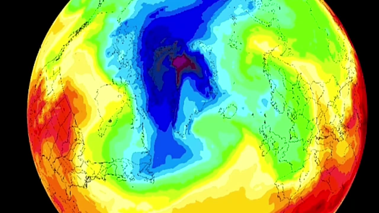 A build-up of cold air is underway across the Arctic