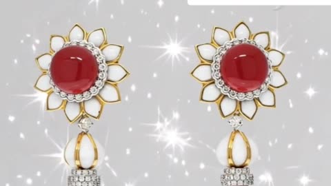 DAVID WEBB PLATINUM & 18K YELLOW GOLD EARRINGS