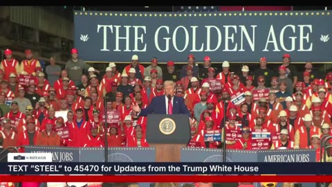 Trump Delivers Remarks on U.S Steel Deal