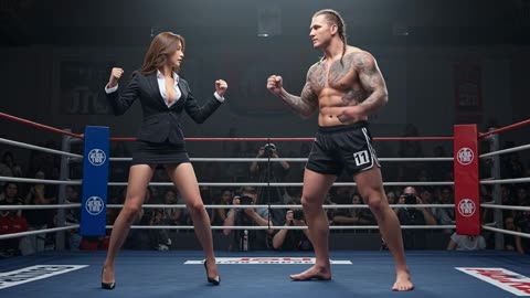 Kung Fu girl severely taught her arrogant opponent a lesson #boxing #fight #kungfu