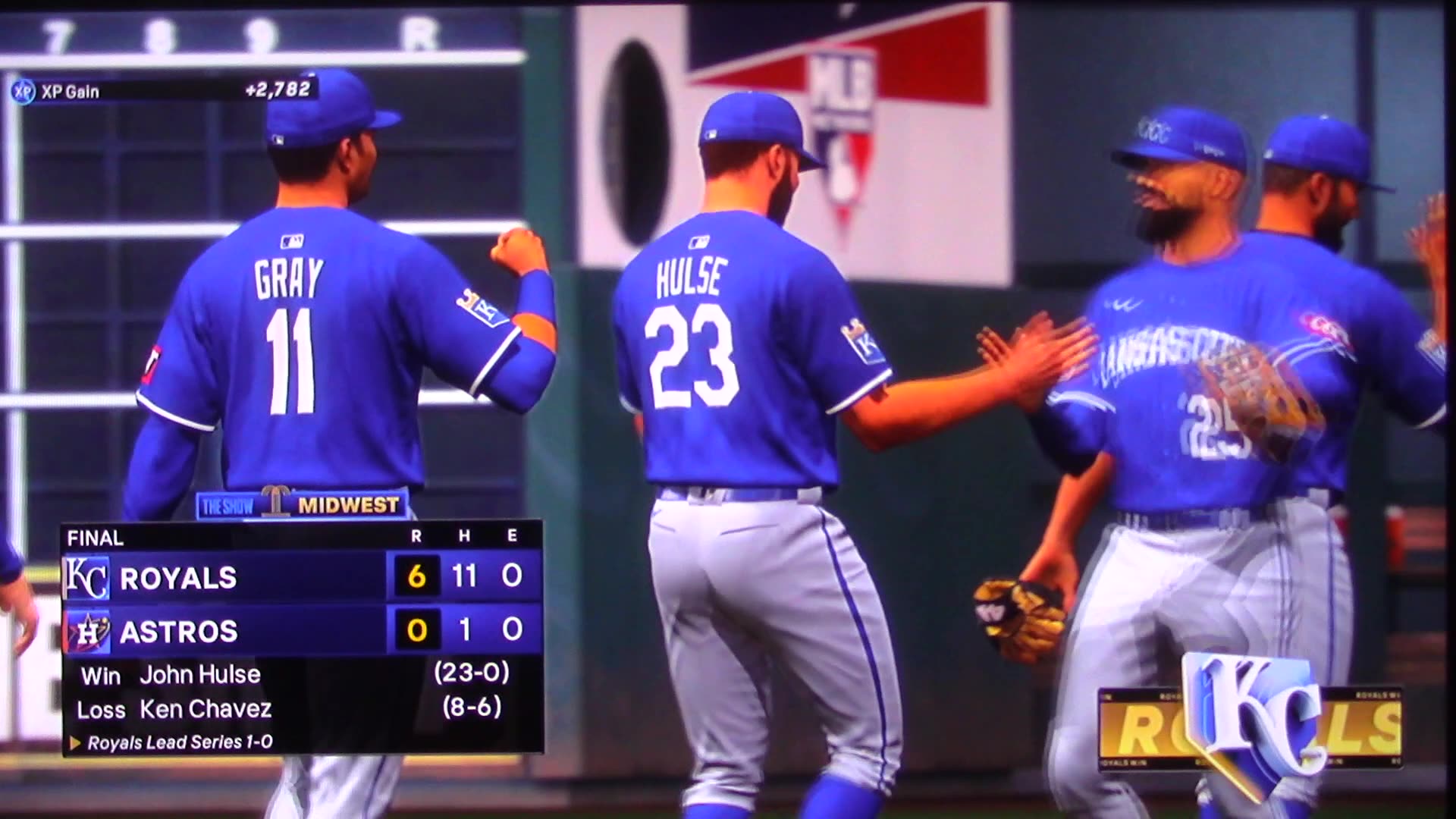 MLB The Show: Kansas City Royals vs Houston Astros (S21 G115)