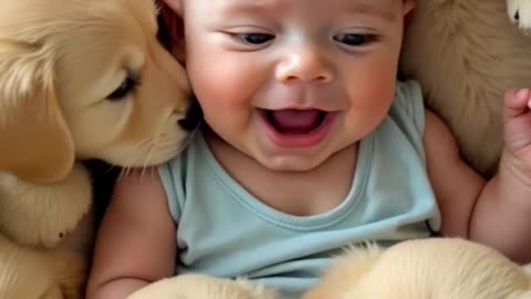 "Niño que ríe con su perro, tiene el alma sin miedo."