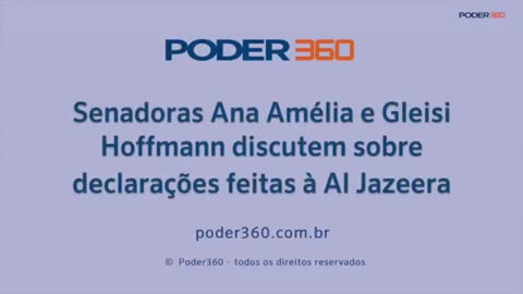 PODER 360: Hoffmann discutem sobre declarações feitas à Al Jazeera - 18.abr.2018