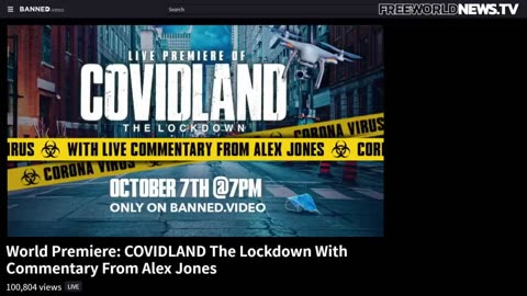World Premiere: COVIDLAND The Lockdown With Commentary From Alex Jones