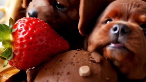 My ice cream is so cute #puppies #dogs #ai #foodrebellion