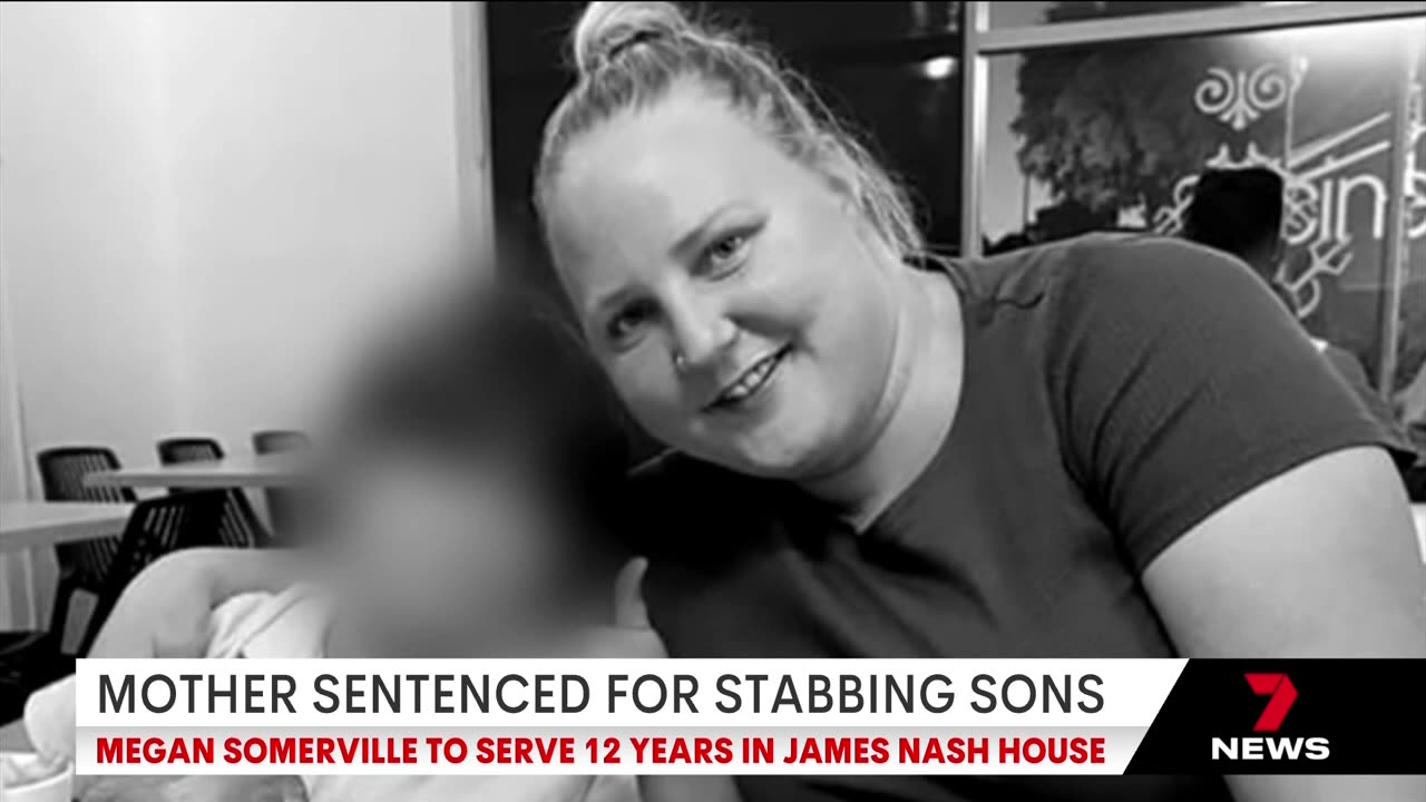 Adelaide mother Megan Somerville sentenced to 12 years over Wingfield stabbings - 7NEWS Australia