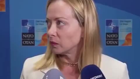 Italian PM high on coke at NATO yesterday, Friday 27/06/25