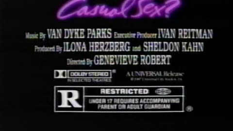 Casual Sex? Movie Trailer TV Commercial form 1988 w/Andrew Dice Clay & Lea Thompson