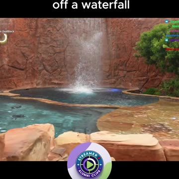 Duke Dennis randomly decides to jump off a waterfall