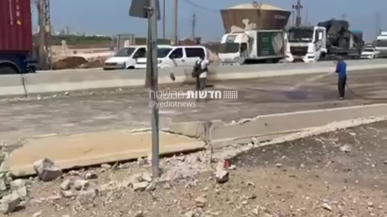 Damage caused by one of the falls