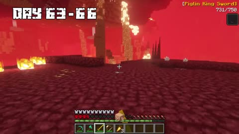 I Survived 100 DAYS as a PIGLIN in HARDCORE Minecraft!
