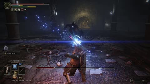 Elden Ring PC | Grave Warden Duelist boss fight in Murkwater Catacombs, solo on NG #gaming #shorts